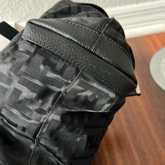 1645 Fendi Black Monogram Tote nylon Bag - Picture 6 of 10